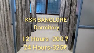 IRCTC  Dormitory and Retiring Rooms in KSR Banglore Railway Station dormitory short bangalore [upl. by Sedrul]