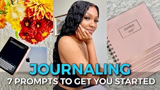 How to Journaling for Beginners  7 Prompts to Get You Started  Self Care Sundays  Janika Bates [upl. by Deeann]