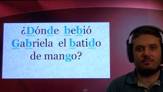 Práctica de pronunciación del español Repaso de b d g [upl. by Odom]