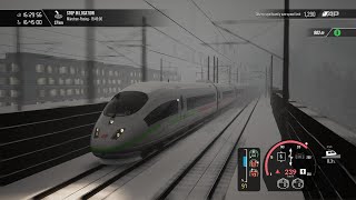 Driving Fastest Train In SnowFall  Train sim world 3 [upl. by Norina]