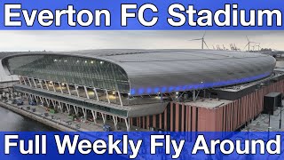 NEW Everton FC Stadium at Bramley Moore Dock A Full FlyAround [upl. by Ribaudo169]