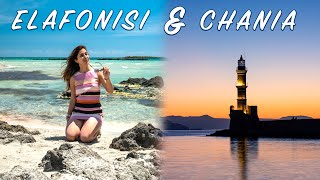 Elafonisi Beach amp Chania Sunset Tour  Crete Travel Vlog [upl. by Maryanna]