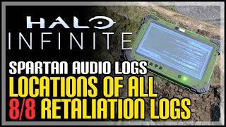 All Retaliation Spartan Audio Log Locations Halo Infinite [upl. by Abbott]