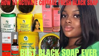 Best black soap for a glowing skin✨Cottage fresh black soap review 2024 [upl. by Orsola]