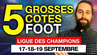 Pronostic foot Ligue des Champions  pronos Monaco Barcelone Manchester City Inter  ticket 50 [upl. by Kuebbing]