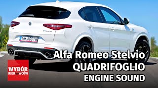 Alfa Romeo Stelvio 29 V6 BiTurbo QUADRIFOGLIO Engine Sound [upl. by Assilem]