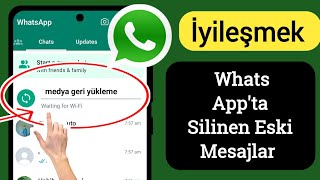 WhatsApp Silinen Mesajları Geri Getirme Tüm medya  detaylı Anlatım [upl. by Alcock520]