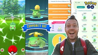 SHINY BULBASAUR COMMUNITY DAY CLASSICO  Pokémon GO [upl. by Grindlay]