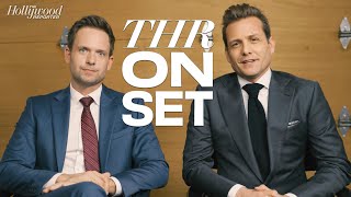 Patrick J Adams amp Gabriel Macht Share Advice for Suits Spinoff Cast on Set of Super Bowl Ad [upl. by Irot]