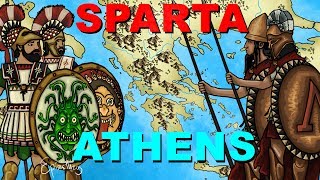 Athens vs Sparta Peloponnesian War explained in 6 minutes [upl. by Marmawke]