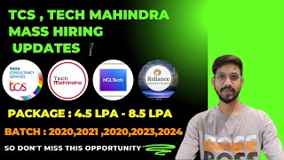 MASS Hiring TCS Tech Mahindra  HclTech  OFF Campus Drives For 2025  2024  2023 Batch Hiring [upl. by Juliette]