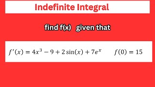 Indefinite Integral with solved examples [upl. by Zanlog]