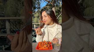 Tasty Chilli Potato 🌶️ and Starbucks 🤤😍 shorts trendingshorts food comedy meghachaube [upl. by Rigby]