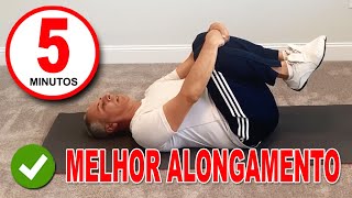 ✅ ALONGAMENTO PARA COLUNA E NERVO CIÁTICO  5 MINUTOS DE ALONGAMENTO PARA LOMBAR [upl. by Nahtam]