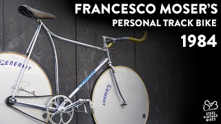 Francesco Moser Personal Track Bike 1984 [upl. by Adnolor296]