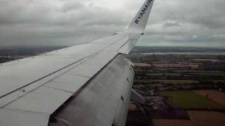 ryanair 737 dublin landing [upl. by Yennaiv]