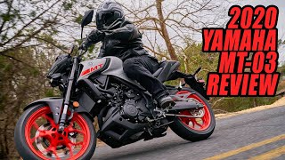 2020 Yamaha MT03 Video Review [upl. by Prudi]