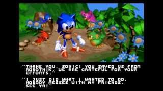 Sonic 3D Blast Sega Genesis  Good Ending [upl. by Swayne]