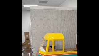 Holographic wallpaper installation diy wallpaper bobashop renovation volkswagenlife [upl. by Miehar]