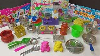 Play with Amazing mini kitchen set MINI CLAY Dolliyon [upl. by Raphaela]