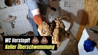 Rohrreinigung 130Ich war frustrier WC Abflussprobleme im Keller lösen [upl. by Stedmann]