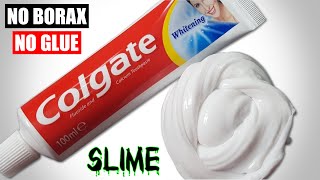 TOOTHPASTE SLIME IN 1 MINUTE  TOOTHPASTE FLUFFY SLIME 1 INGREDIENT ❌NO GLUE ❌NO BORAX ❌NO FREEZER [upl. by Rehpotirhc]