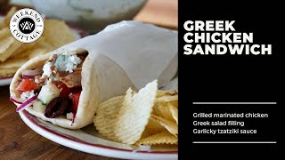 GREEK CHICKEN SANDWICH with Tzatziki [upl. by Choo930]