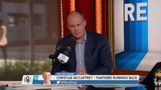 Carolina Panthers RB Christian McCaffrey on His Role With The Panthers  51117 [upl. by Saretta]