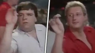 Jocky Wilson V Eric Bristow DART GREAT moment [upl. by Mungam]