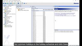 How to set holiday schedule [upl. by Boatwright]