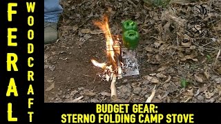 Budget Gear Sterno Folding Camp Stove [upl. by Eded236]