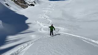 Heli skiing at Great Canadian Heliskiing near Golden BC [upl. by Ahsiela]