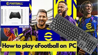 How to play eFootball 2023 on PC with KEYBOARD  eFootball 2023 Keyboard Controls [upl. by Lotti867]