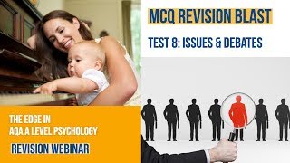 Test 8 AQA A Level Psychology MCQ Revision Blast Issues amp Debates [upl. by Isabea]