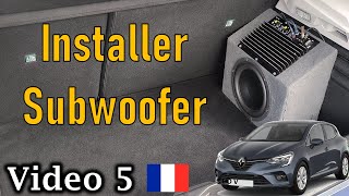 🇲🇫 Améliorer Système Audio Voiture  05  Installer un subwoofer  Renault Clio 5  Tutoriel [upl. by Seidler505]