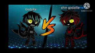 godzilla vs shin godzilla gacha club [upl. by Tugman]