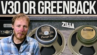 Celestion V30 vs M Greenback  Which speaker reigns supreme [upl. by Myrtie336]