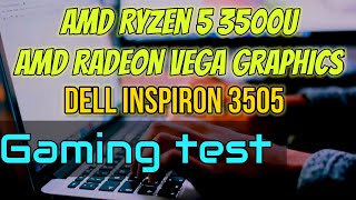 Dell Inspiron 3505 gaming testAMD Ryzen 5 3500u gaming test8gb ram 512 gb SSD [upl. by Abra]