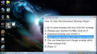 How To Download And Use Winamp Player [upl. by Coffeng]