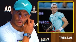 Rafael Nadal quotShapovalov will be The Grand Slam championquot  2022 HD [upl. by Hairom]