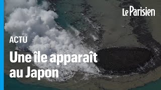 Une nouvelle île apparaît au Japon après une éruption volcanique sousmarine [upl. by Euqinay]