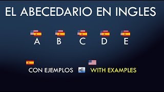 EL ABECEDARIO EN INGLES Con Ejemplos [upl. by Thursby]