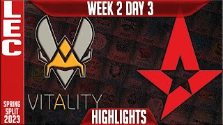 VIT vs AST Highlights  LEC Spring 2023 W2D3  Team Vitality vs Astralis [upl. by Ellora]