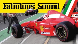 Schumachers 1997 Ferrari F310B F2004 amp more at Silverstone  F1 Clienti  Pure Sound [upl. by Hailahk]