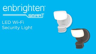 58185 58186 Enbrighten Smart LED WiFi Security Light Single Head  Setup and Pairing [upl. by Haines]