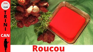 ROUCOU ANNATTO extract using water How To Make Homemade Roucou 49 [upl. by Dorie184]