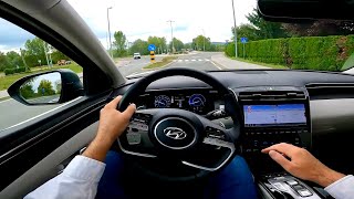 HYUNDAI TUCSON 2023  POV test drive city highway 265 HP PHEV [upl. by Acinorahs]