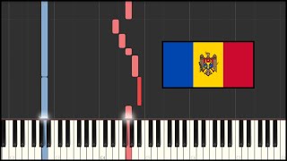 Moldova National Anthem  Limba noastră Piano Tutorial [upl. by Nahsrad]