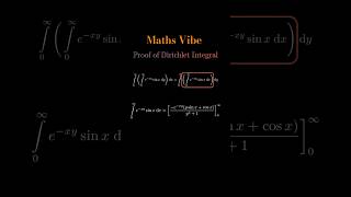 Proof of Dirichlet Integral ll shots vibes trend vibe maths viral shorts short viralvideo [upl. by Hgielrahc]