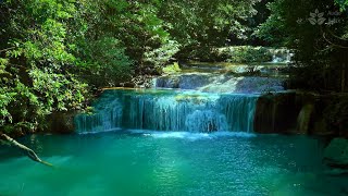 Paradise waterfall with turquose water Gentle sounds of Nature White noise [upl. by Eendyc]